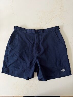 Vintage Adidas navy tennis shorts